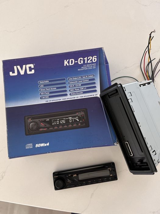 Leitor de cd JVC para qualquer carro