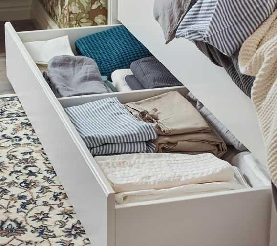 Gavetas de arrumação IKEA para cama