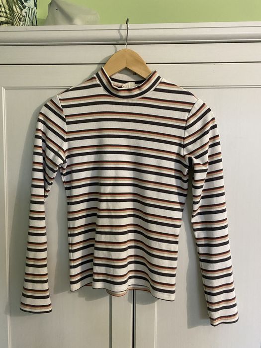 Sweter w paski Levis S bluzka prążkowany półgolf