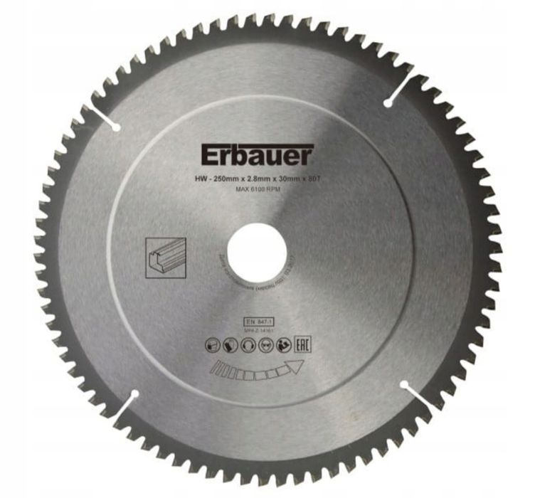 Tarcza uniwersalna Erbauer 250 x 30/25/20/16 mm 80