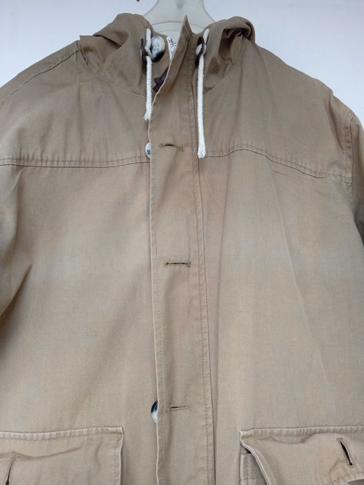 obszerna duńska kurtka żeglarska  z kapturem