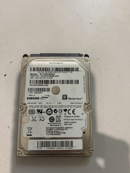 Жорсткий диск HDD Samsung 750 Gb