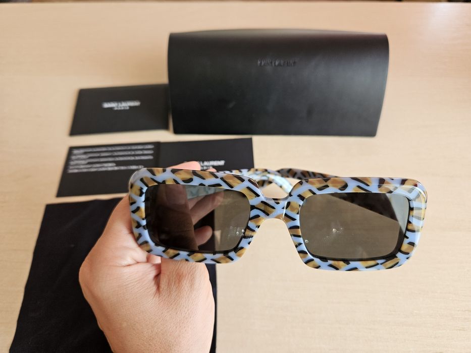 Okulary przeciwsłoneczne Saint Laurent panterka
