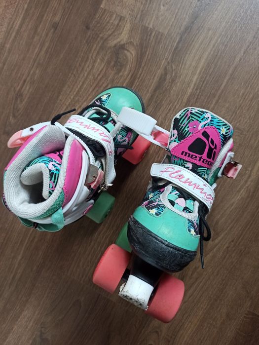 Ролики квади дитячі Meteor Flamingo регульовані, розмір 31-34