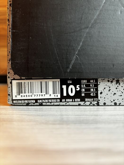Nike Air Jordan 6 Retro „Alternate Hare” (44)