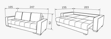 Диван розкладний Томас