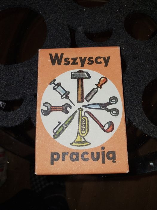 Gra karciana Prl Wszyscy pracują "Piotruś" zabawka kolekcjonerska