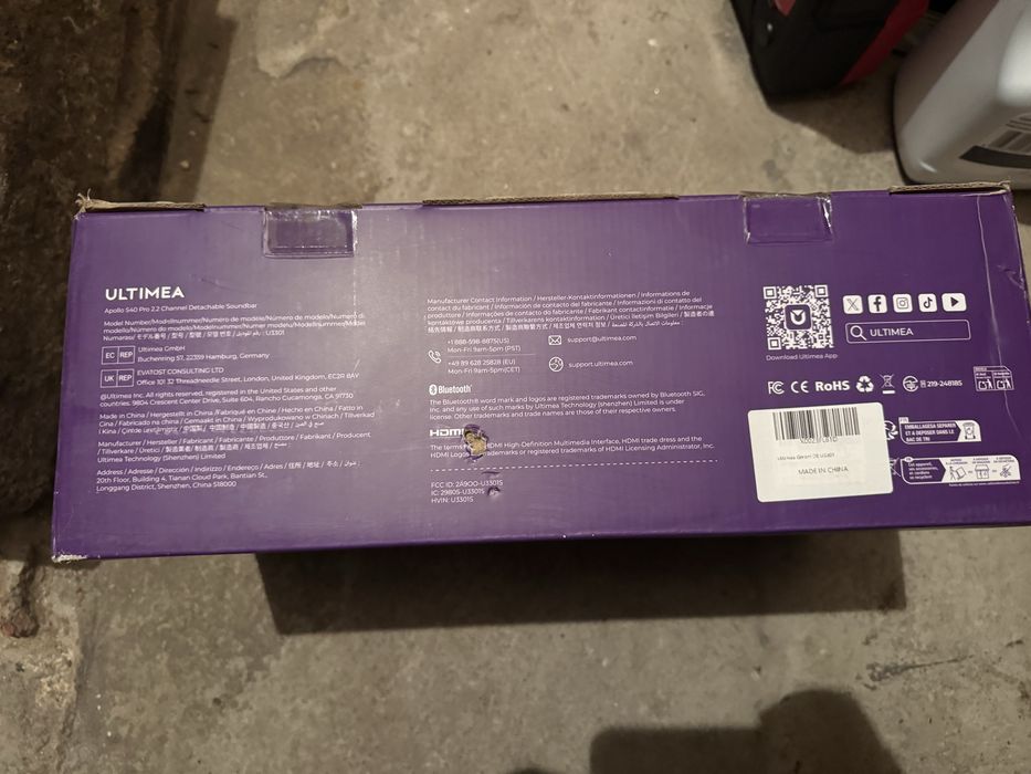 Soundbar Odłączany Ultimea Apollo S40 Pro 2.2ch, 100W do TV i PC Czarny
