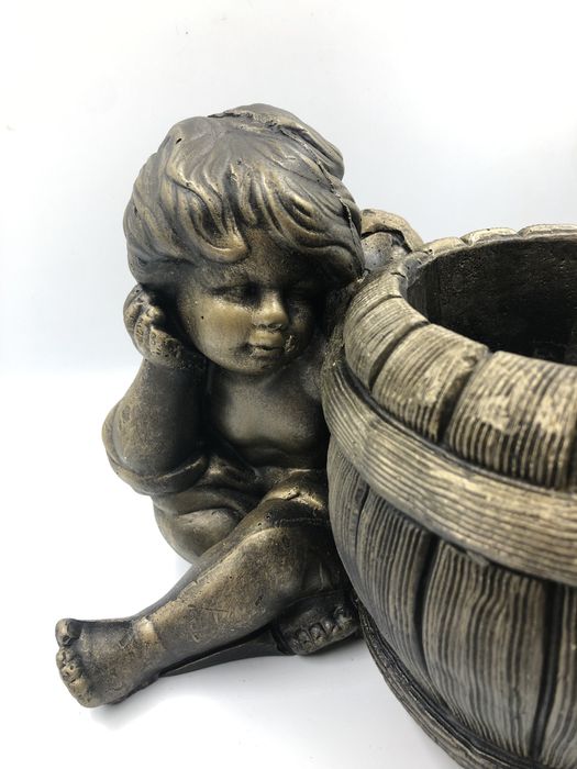 Doniczka gipsowa Anioł