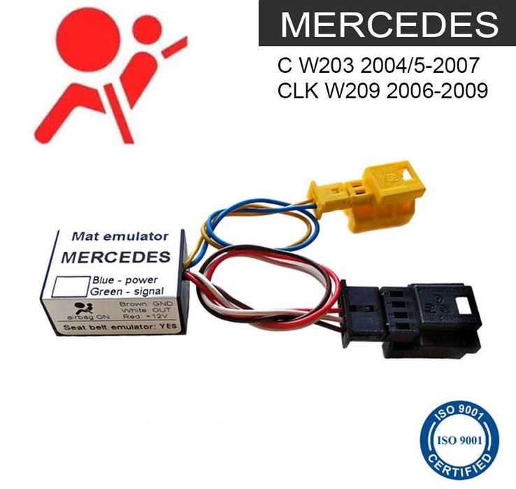 Emulador Esteira AirBag +Cinto Mercedes C W203 CLK W209 (NOVO)
