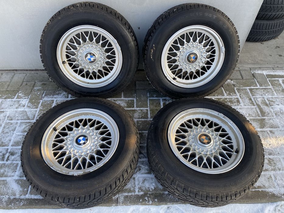 BMW E34 E32 E38 E39 alufelgi felgi aluminiowe 15” Opony 7-8mm ORYGINAL