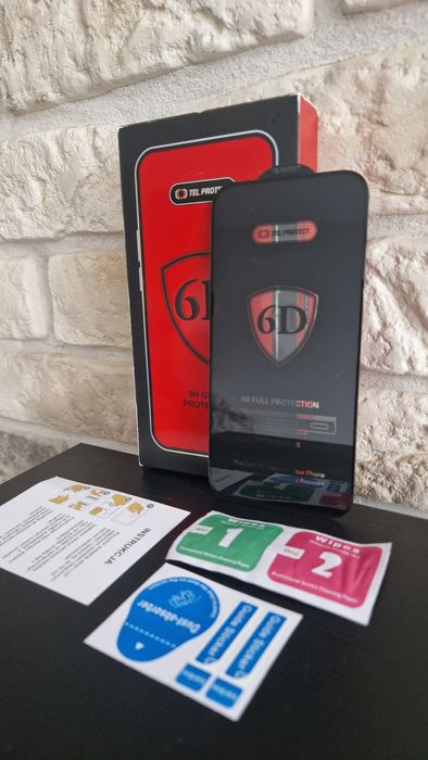 Hartowane szkło Tel Protect Full Glue 6D do IPHONE 16