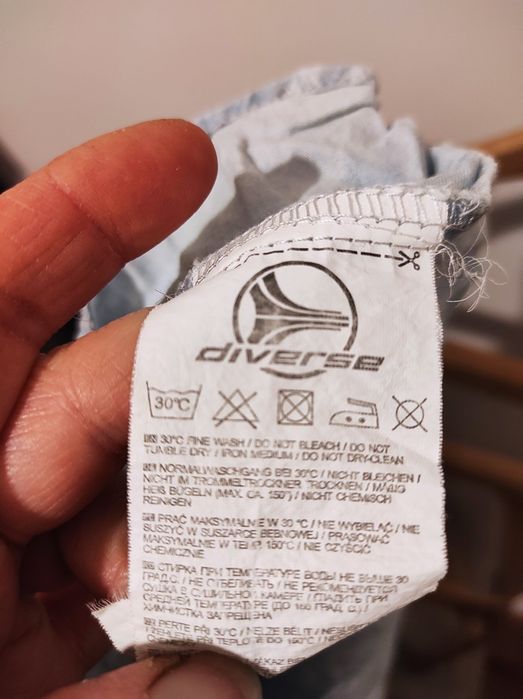 Jasno niebieska damska koszula w palmy jeansowa rozmiar M firma Divers