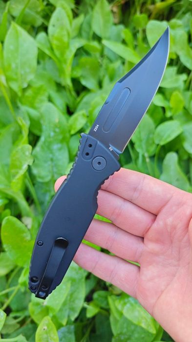 Boker Plus Kalashnikov 74 OTS Black Automatic Knife, складний автоматичний ніж, алю руків'я з вставками ст G10, клинок  D2