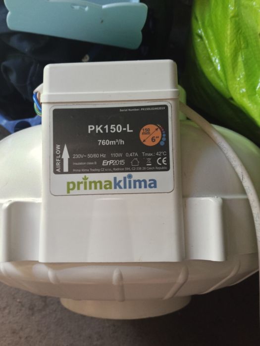 Канальний вентилятор PRIMA KLIMA PK 150-L