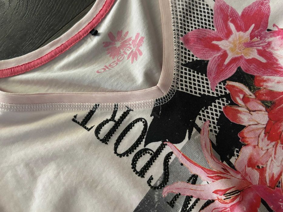 Białe damskie spodnie Guess + bluzka Olsen M 38