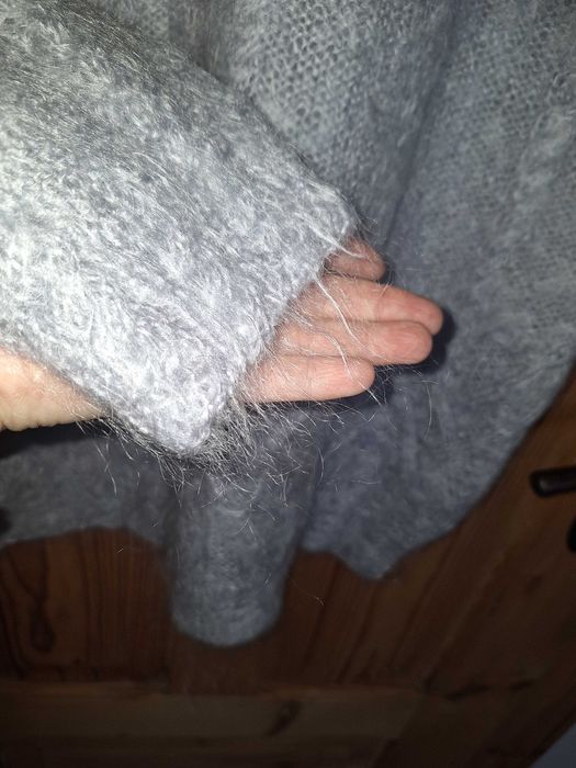 Sweter szary jak moher roz 40