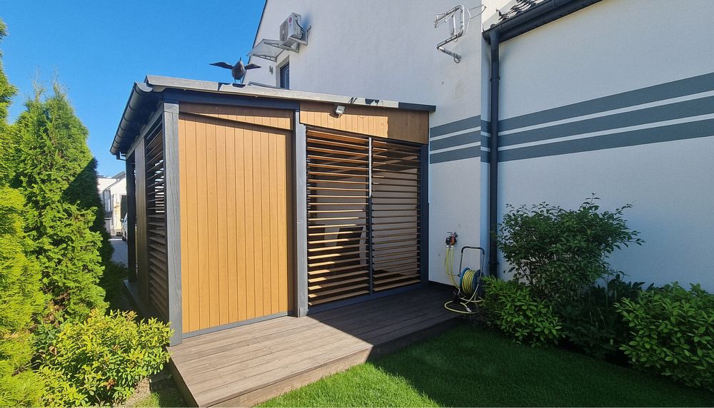 System żaluzji 109 cm, ruchome deseczki, metalowy. Stalowy mechanizm