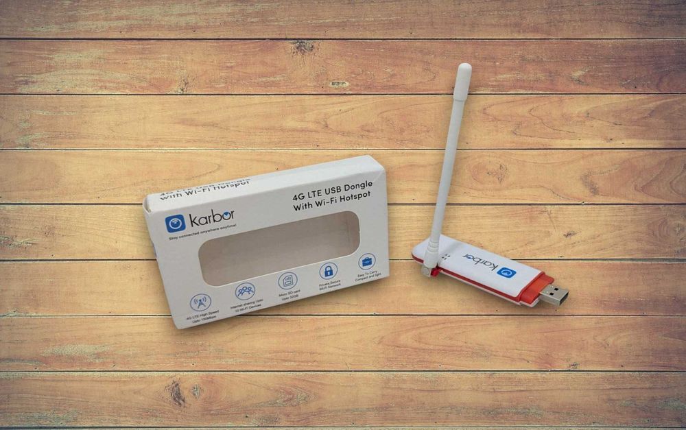 Модем 4G LTE USB Karbor з Wi-Fi хотспотом та зовнішньою антеною