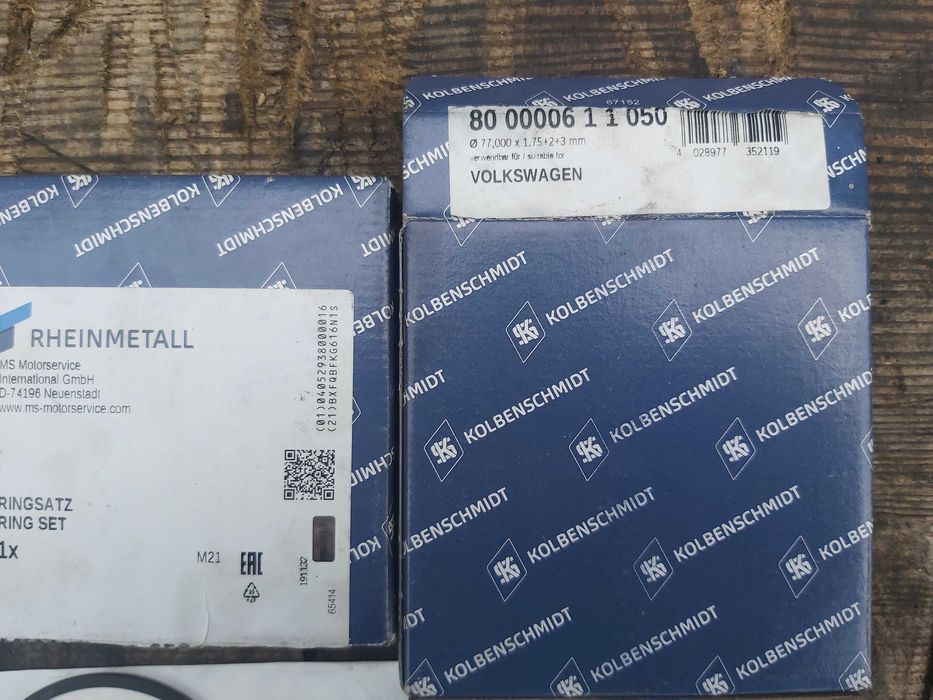 Колєнвал, кільця шатуни