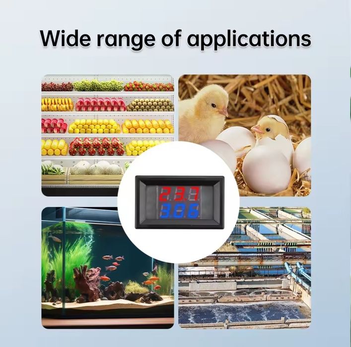 Цифровой датчик температуры, термометр два датчика красный и синий