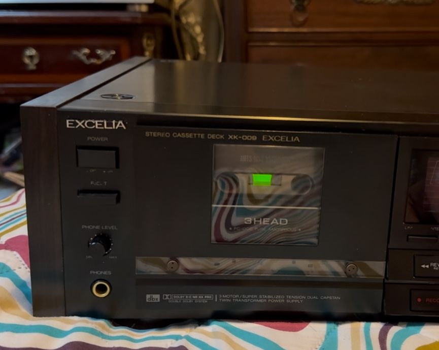 Deck K7 Excelia Aiwa XK-009 3 cabecas ao nivel de Sony ES e Nakamichi