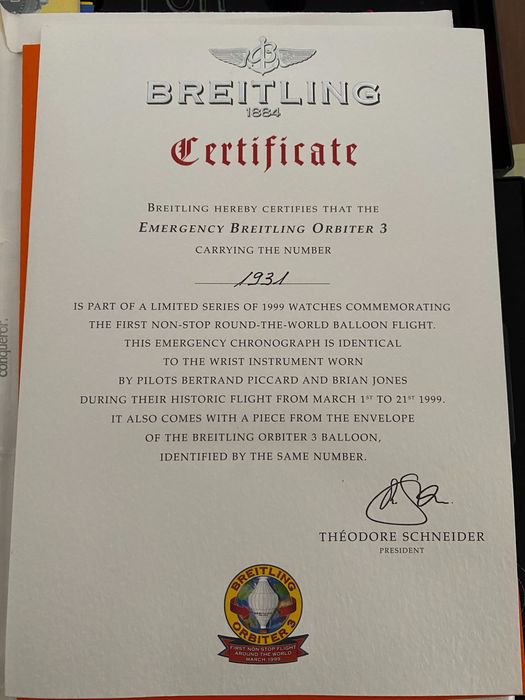 Brietling Emergency edição limitada