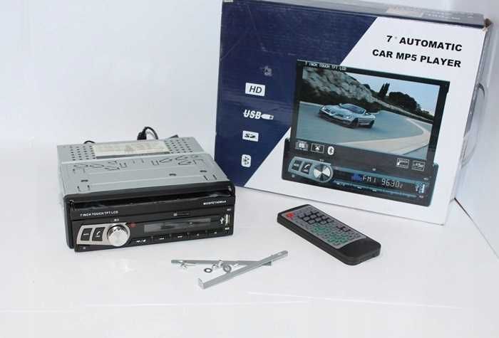 AutoRádio 1Din monitor Retrátil automatico Gps Mirrorlink Bluetooth NOVO