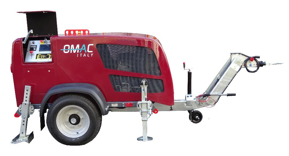 Wciągarka linowa do kabli, kablówka 5 ton OMAC UP50 z rejestratorem