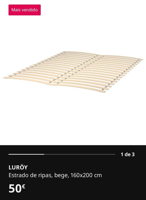estrado para cama de casal 160/190