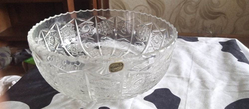 Кришталь(салатниця, Bohemia)