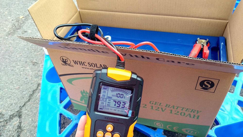 Акумулятор GEL12V 120Ah,ИБП, ДБЖ тестер для акумулятора SOH SOC