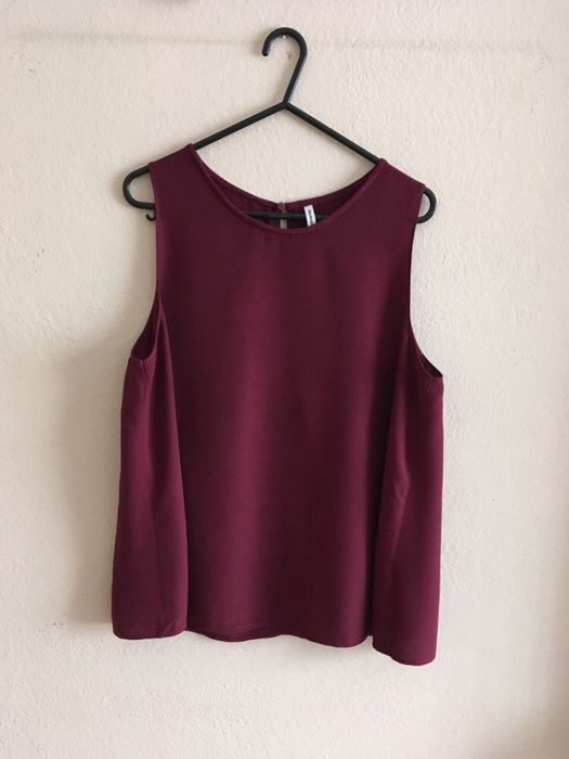 Bordowa bluzka Stradivarius