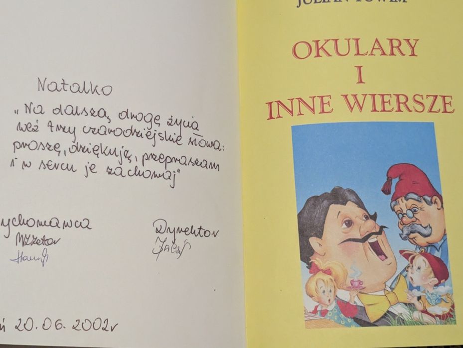 Okulary I inne wiersze, J. Tuwim