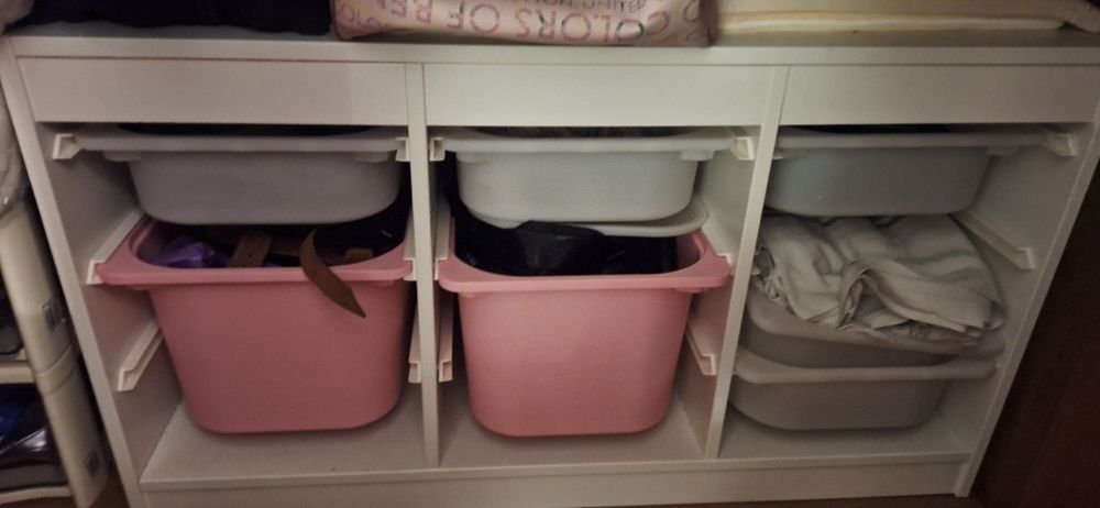 Combinado ikea com caixas xe arrumação