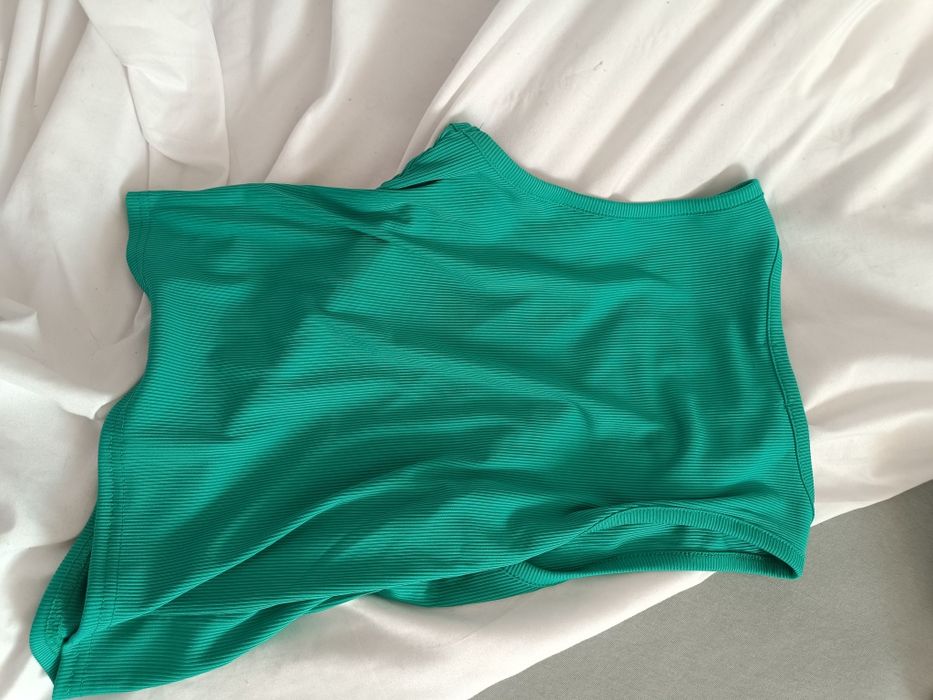 Nowy top prążek M Jamaica zielony