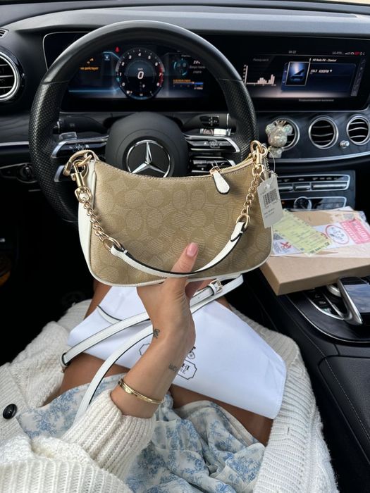 Coach Teri Shoulder Bag In Signature Canvas , жіноча сумочка  , сумка