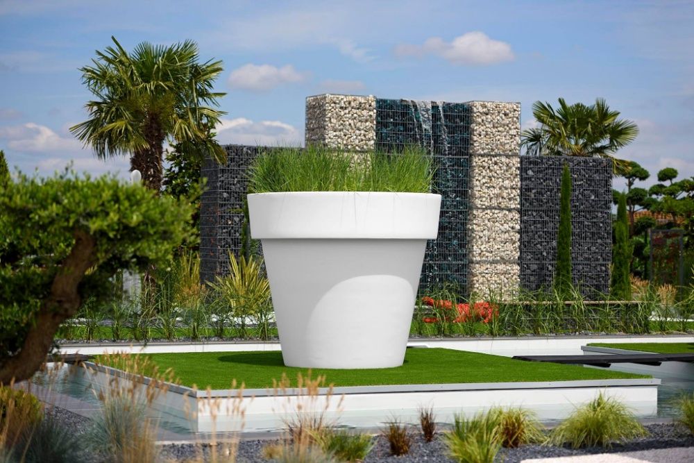 Vasos led cores fibra plastico