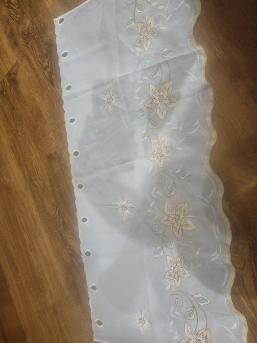 Haftowana firana kuchenna