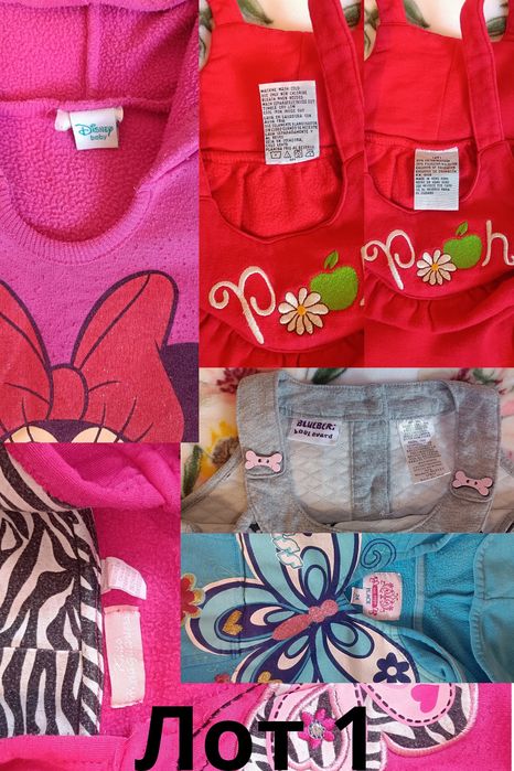 Гардероб из США (Disney, Place, Girls) 2T/3T (2, 3, 4 года). Худи, платья, рубашки, футболка, (оч. хорошее)