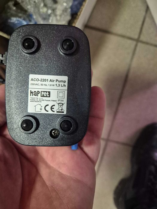 Pompka akwarystyczna Happet ACO-2201 1,8W. 1,3L/h z uciętym przewodem