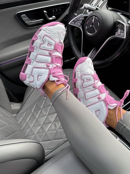 TOP! Nike Air Uptempo White Rush Fuschsia 36 37 38 39 40 найк аір вайт
