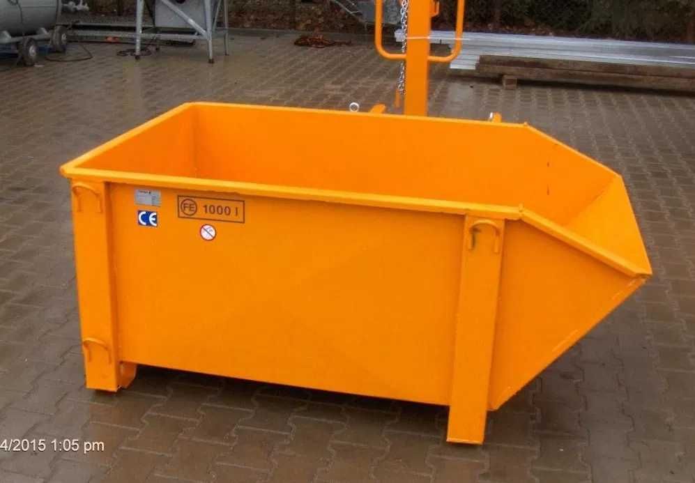 Pojemnik zbiornik dźwigowy śmieci beton gruz Niemiecki EICHINGER 1000L