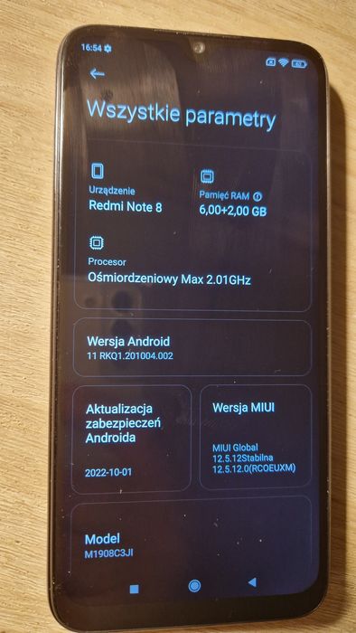 Redmi Note 8. 8/128 GB.Płyta główna.