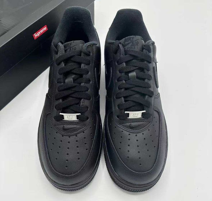 Nike Air Force 1 Low Supreme Black R.38