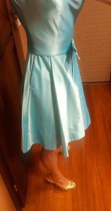 Sukienka Simple 34-36,  błękitna