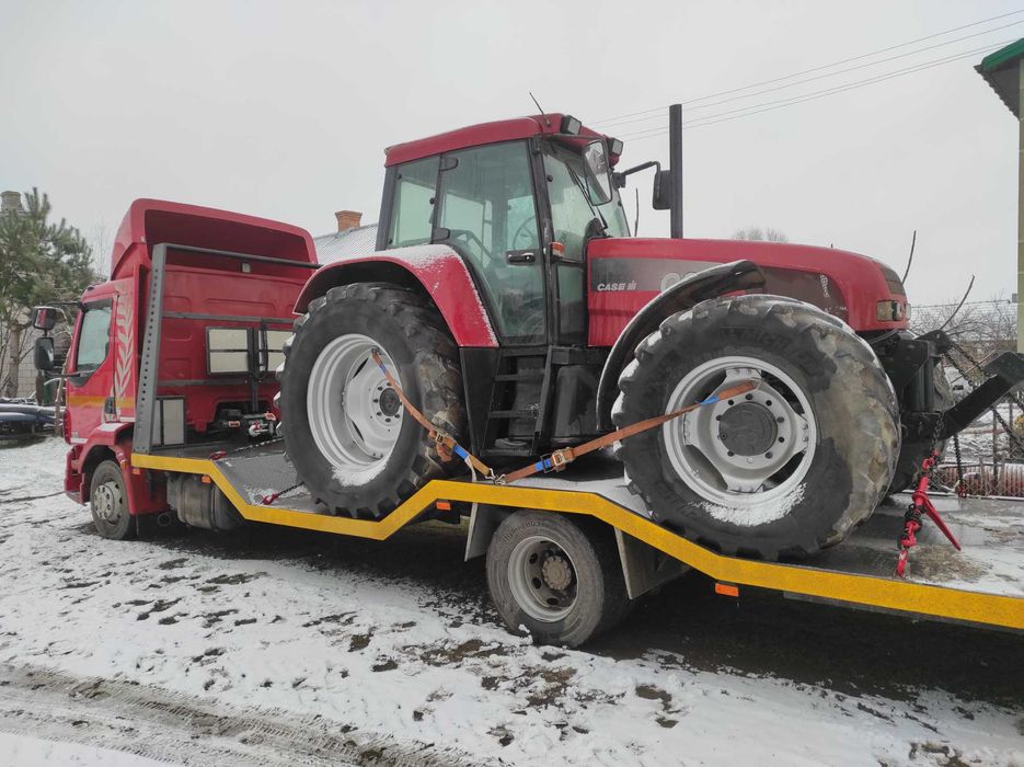 Laweta pomoc  drogowa transport maszyn rolniczych bud koparki kombajny