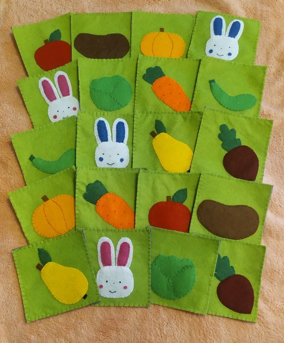 Гра Знайди пару або Мемори із фетру