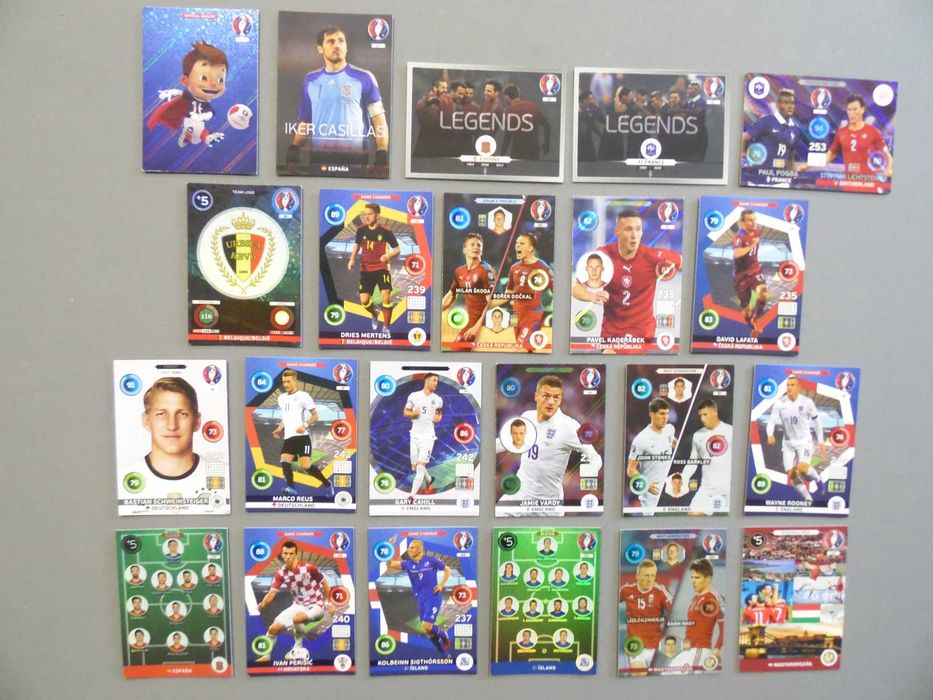 Cartas Uefa Euro 2016 Adrenalyn XL Panini
