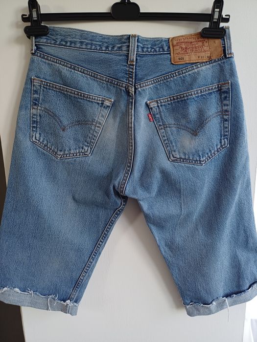 Винтажные джинсовые мужские шорты LEVIS  501 made іn USA разм 30